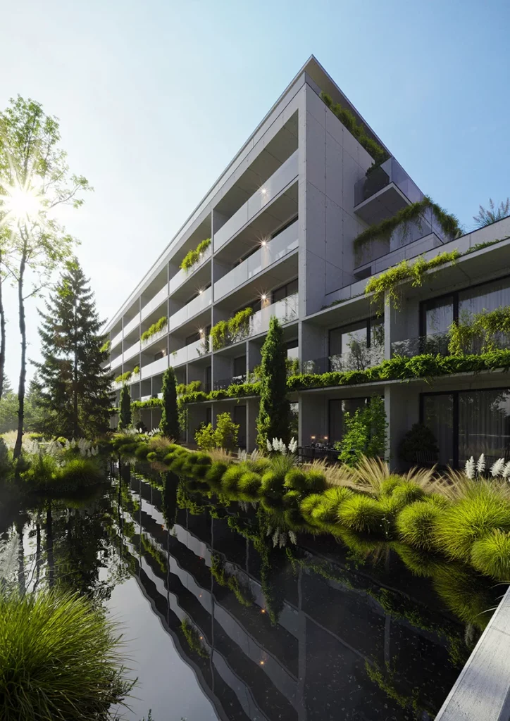 rybník u apartmánu